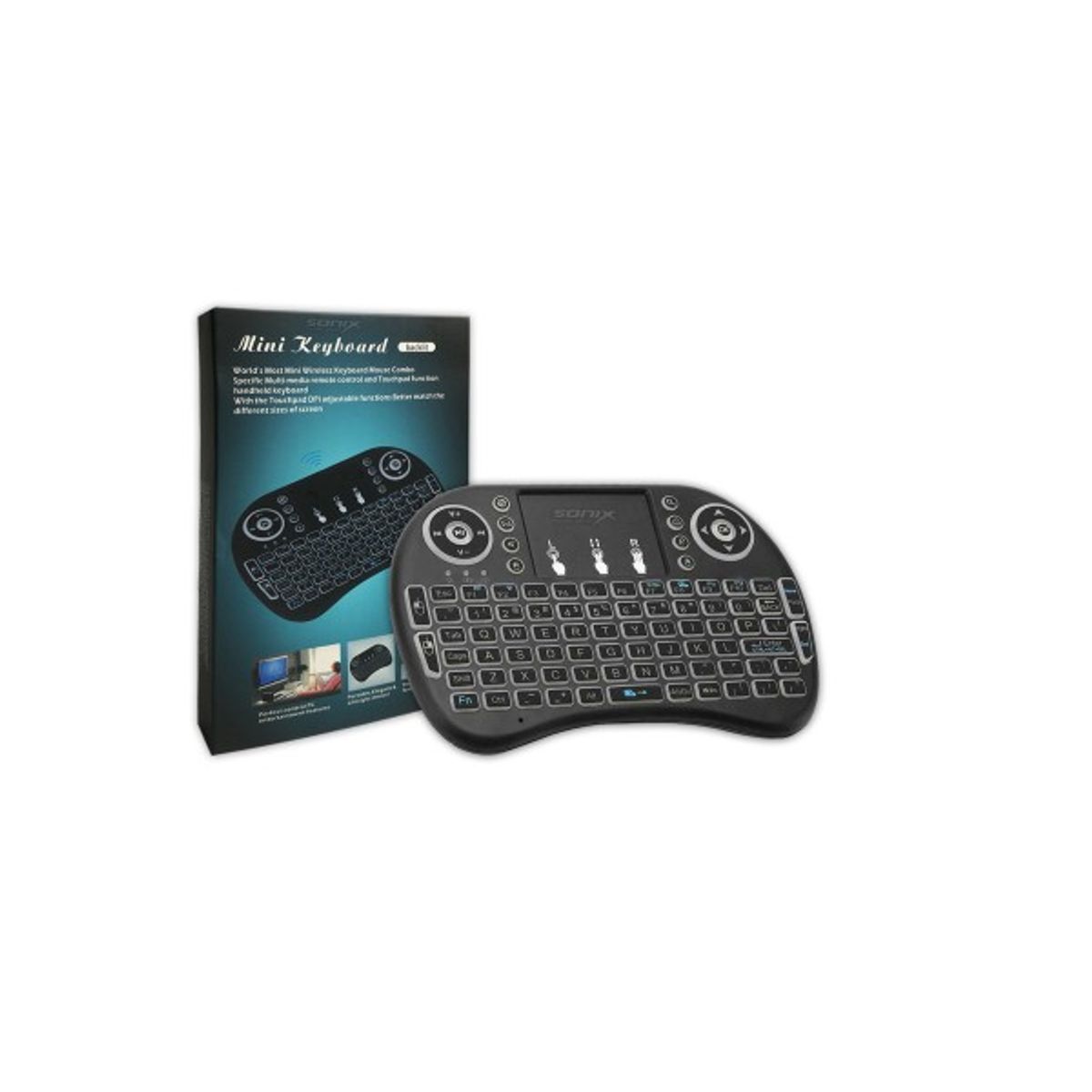 GENERICO - Mini Teclado Inalambrico Airmouse Smart Tv Iluminado