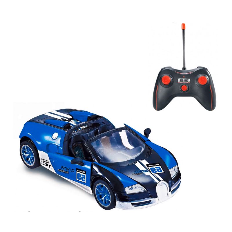 GENERICO - Carro Deportivo Bugatti Recargable Control Remoto Niños