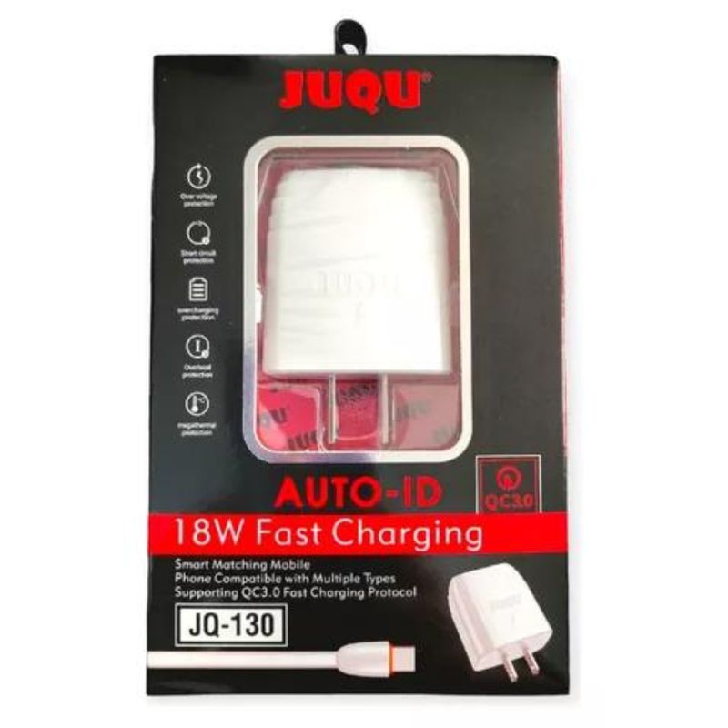 GENERICO - Cargador 18w JUQU Carga rapida Tipo C