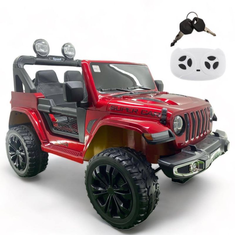 BEBESUNITA - Carro Electrico Niño JEEP RUBICON FT-968 ROJO