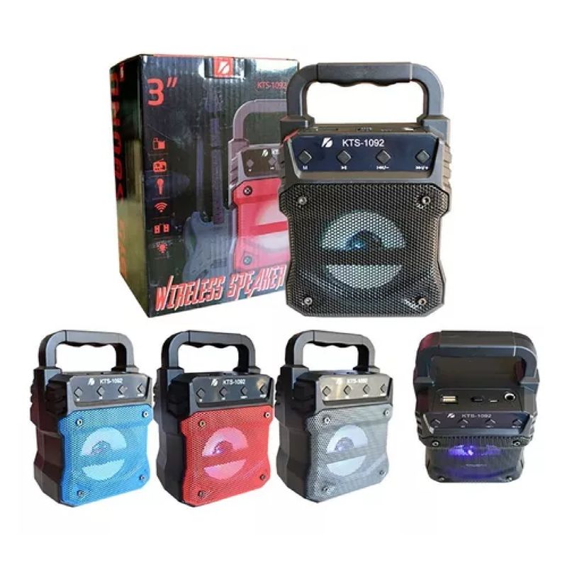 GENERICO - PARLANTE BLUETOOTH RECARGABLE KTS
