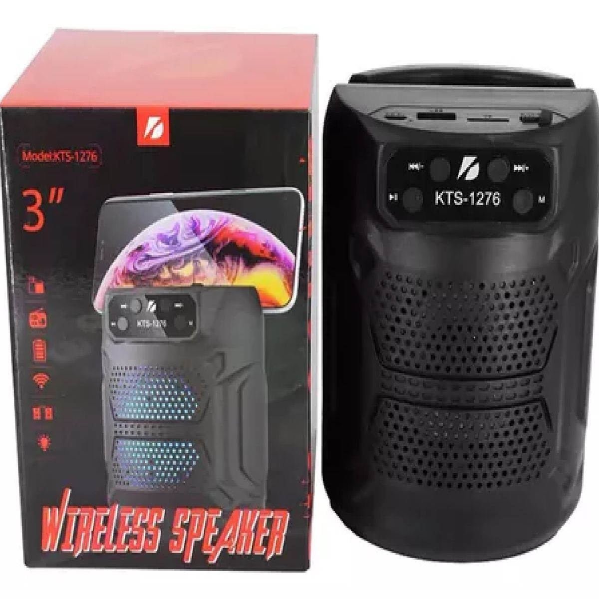 GENERICO - PARLANTE WIRELESS SPEAKER KTS  BLUETOOTH