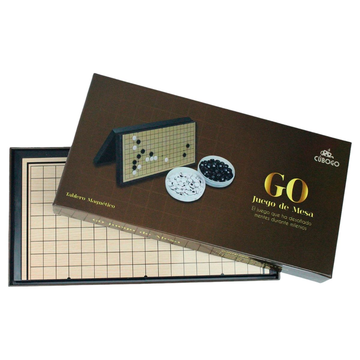 GENERICO - Juego Go Weiqi Gomoku Magnético 28x28cm Plegable Portátil