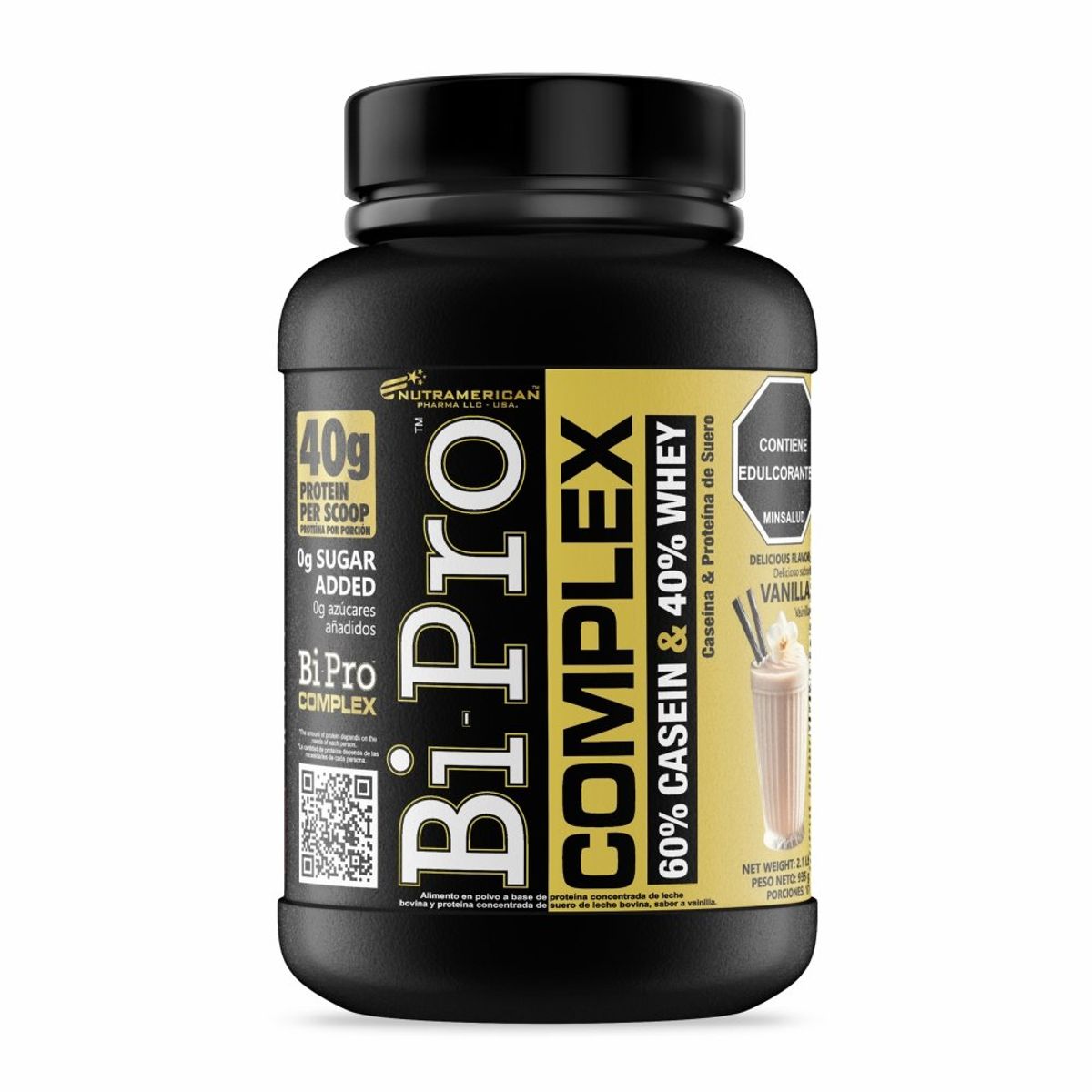 MEGAPLEX - Proteina Con Caseina BIPRO COMPLEX Vainilla 2.1 lb 935 g