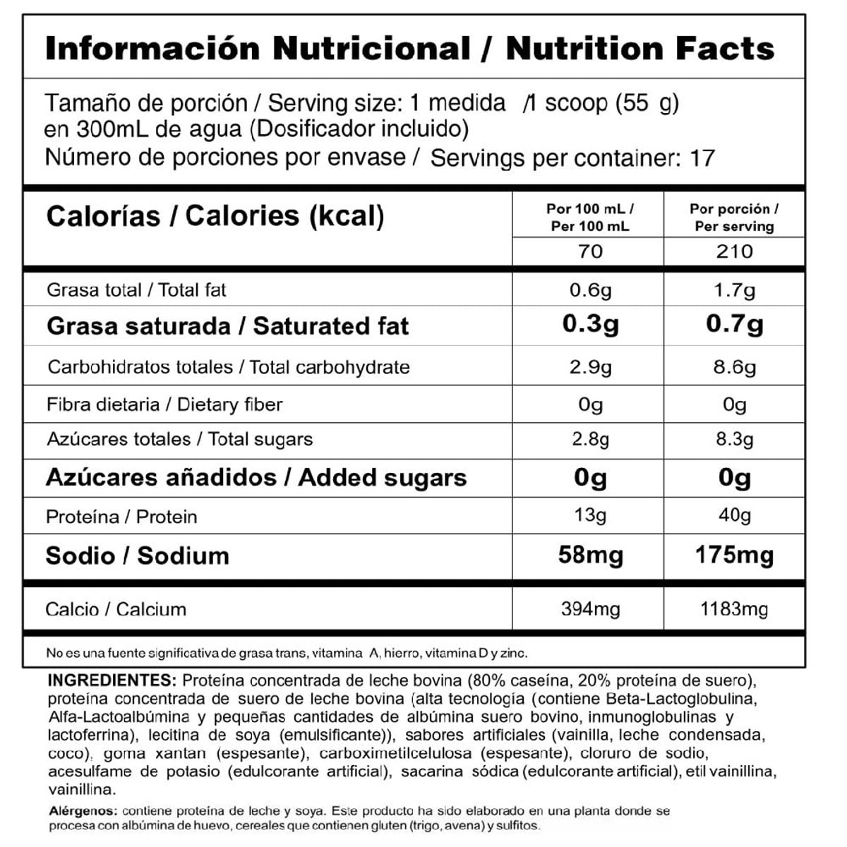 MEGAPLEX - Proteina Con Caseina BIPRO COMPLEX Vainilla 2.1 lb 935 g