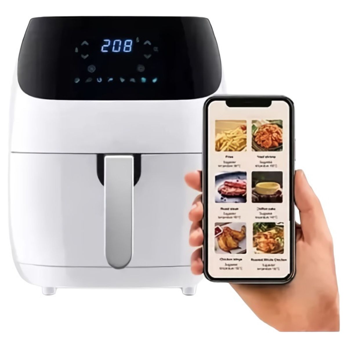 GENERICO - Freidora Aire Inteligente Wifi Digital Ajustable Horno Hogar