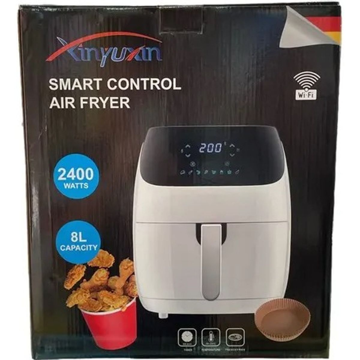 GENERICO - Freidora Aire Inteligente Wifi Digital Ajustable Horno Hogar