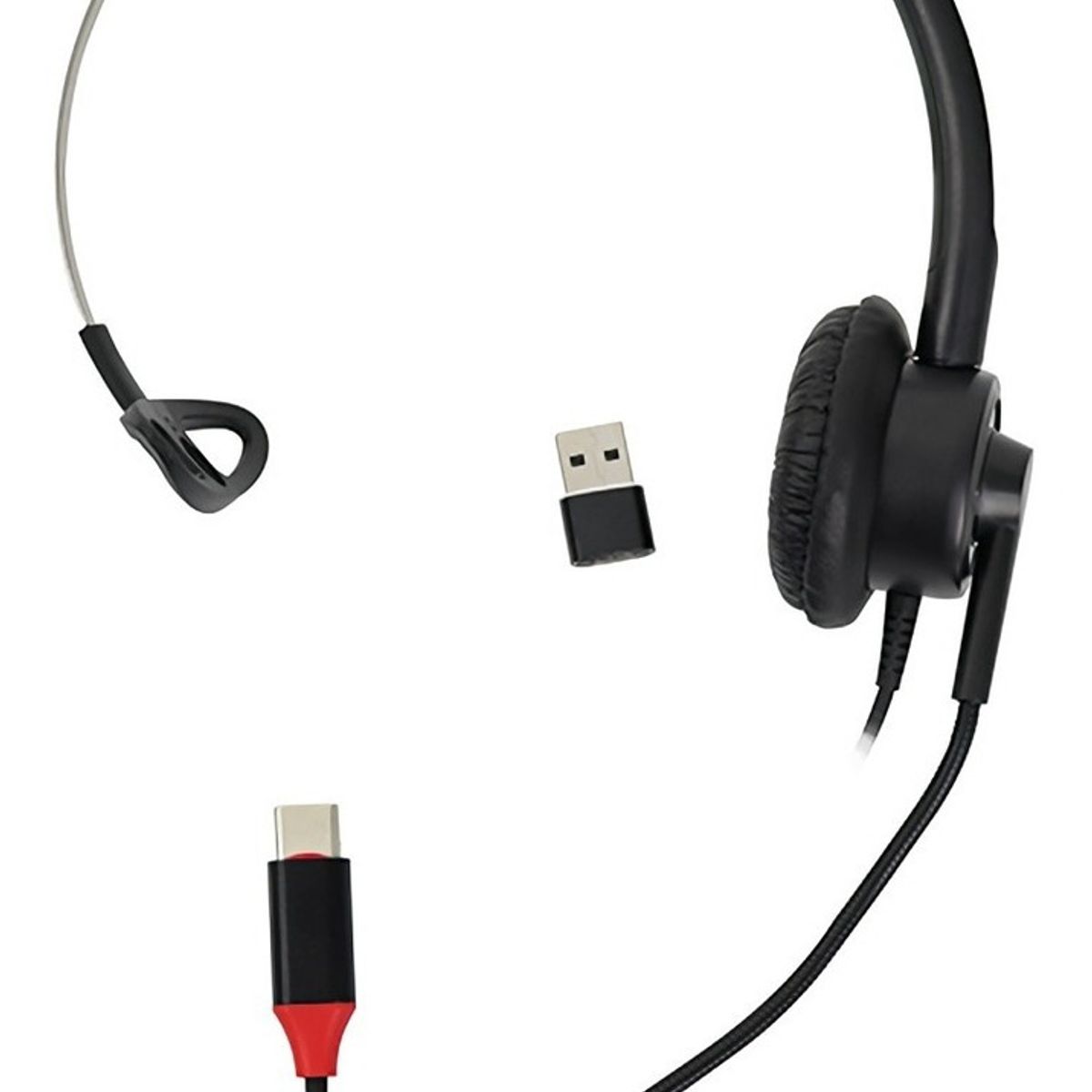 GENERICO - Diadema Mono Auricular Call Center Micrófono Trabajo Casa