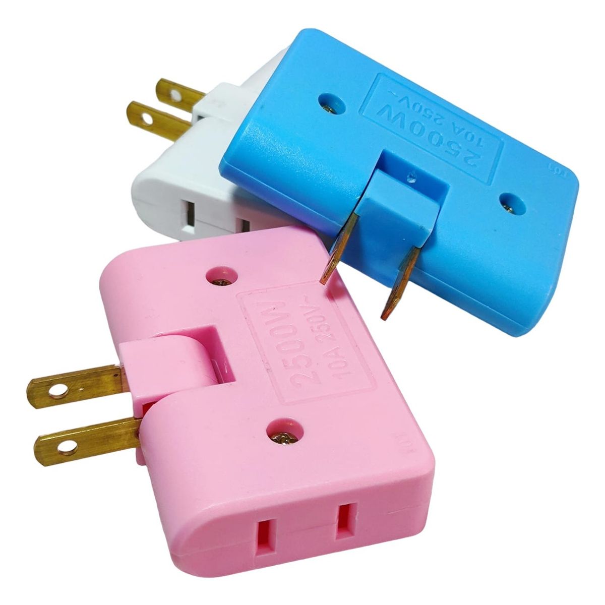 GENERICO - Adaptador Extensor Toma Corriente 3 Puertos Giratorio 180°