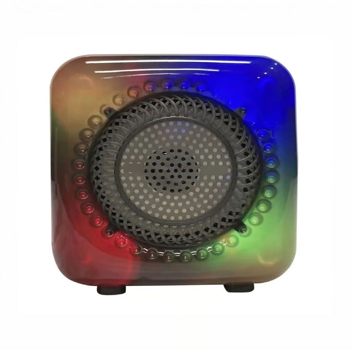 GENERICO - MINI PARLANTE BLUETOOTH RECARGABLE LUCES LED