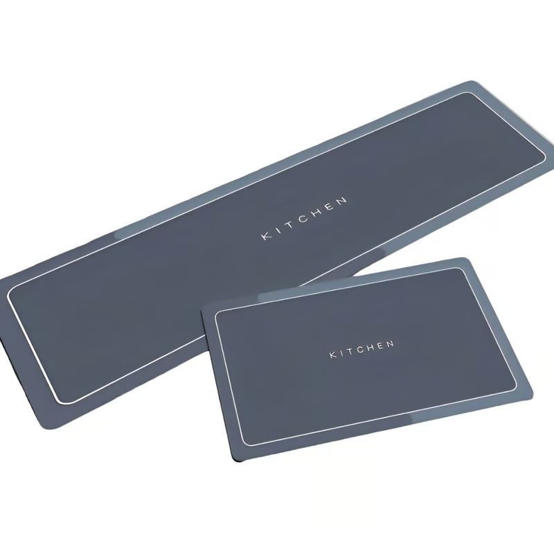 GENERICO - Tapetes Antideslizante Absorbente Cocina Y Baño X2 Azul