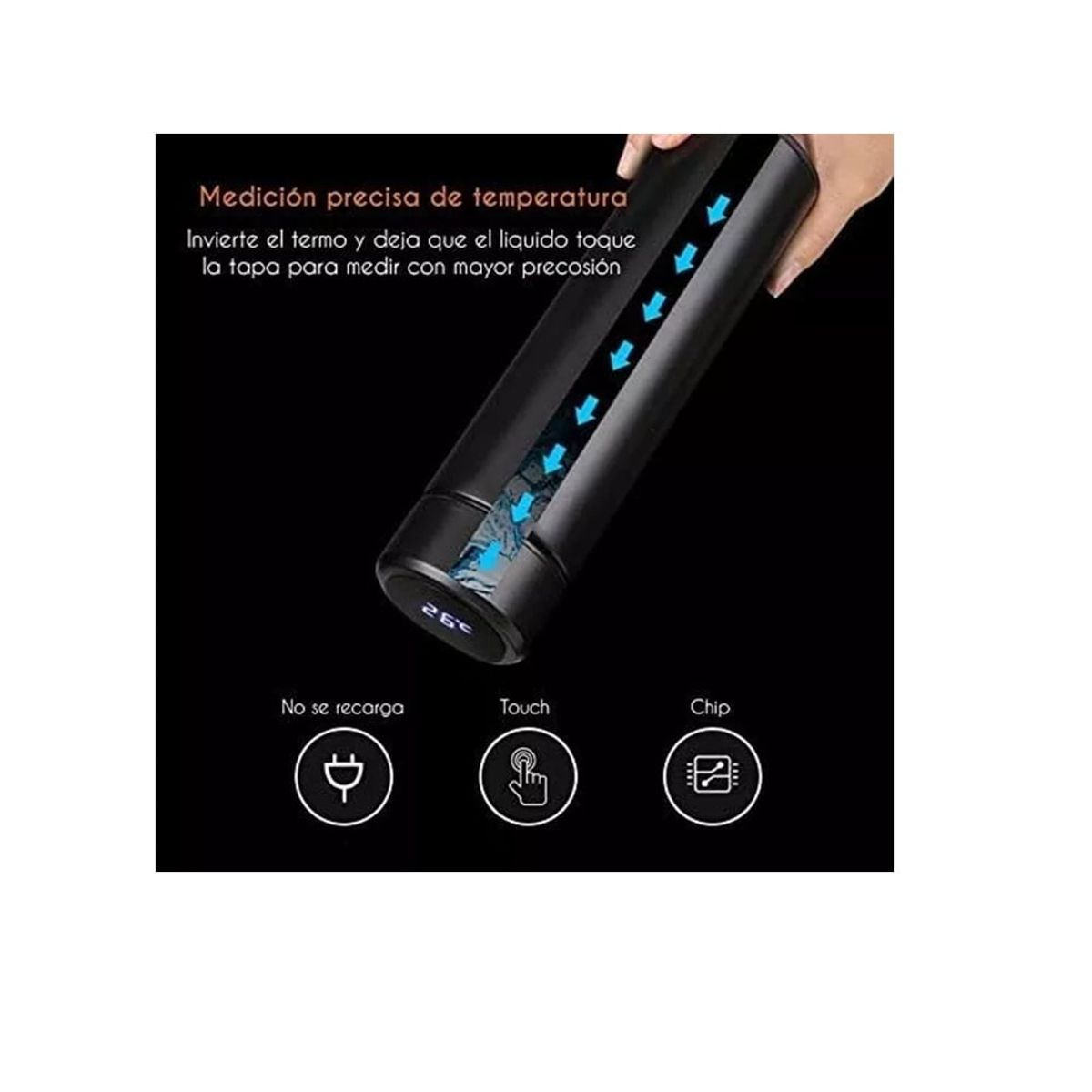 GENERICO - Termo Led Medidor Temperatura Termico Acero Frio o Caliente