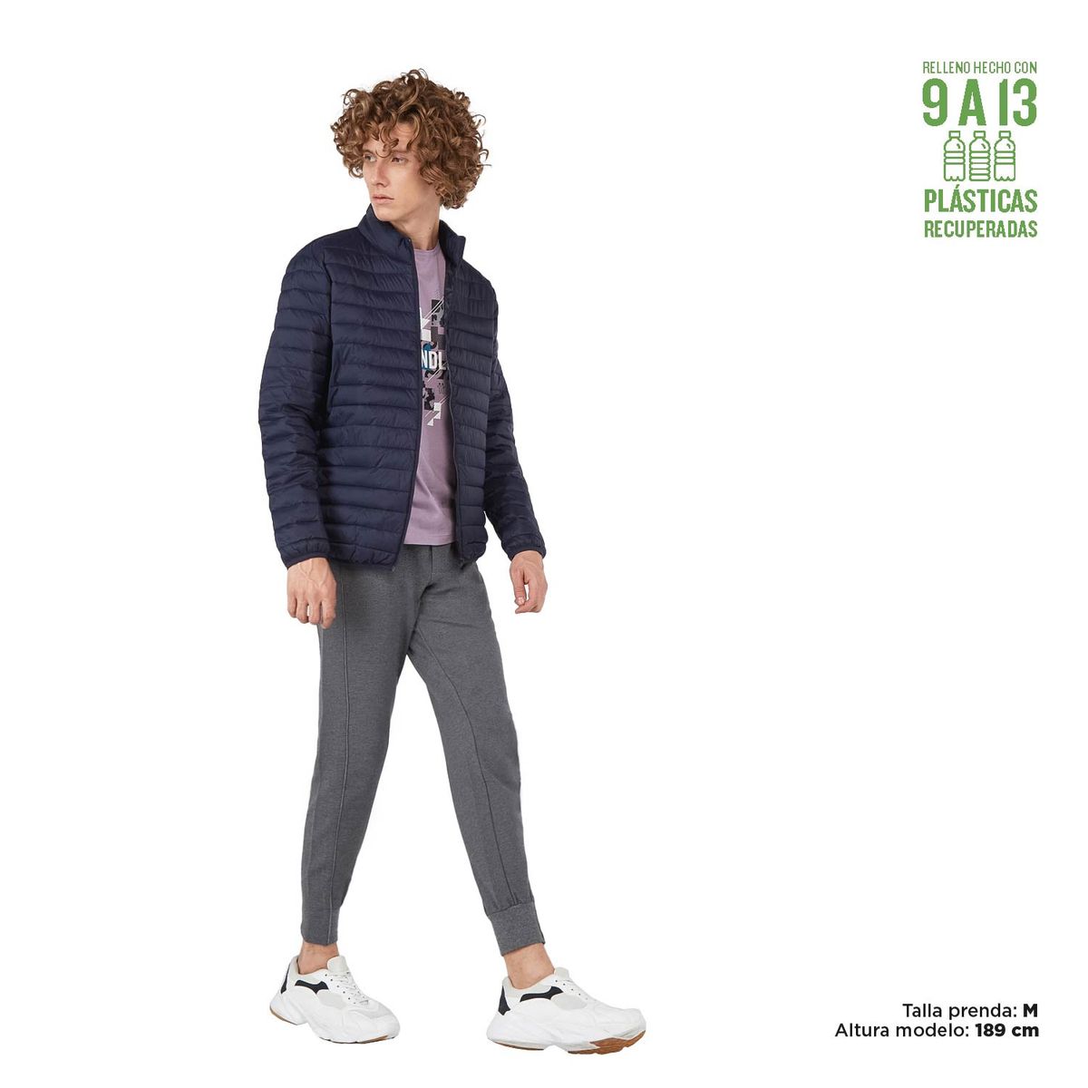 TOTTO - Chaqueta para Hombre Ultralight Azul