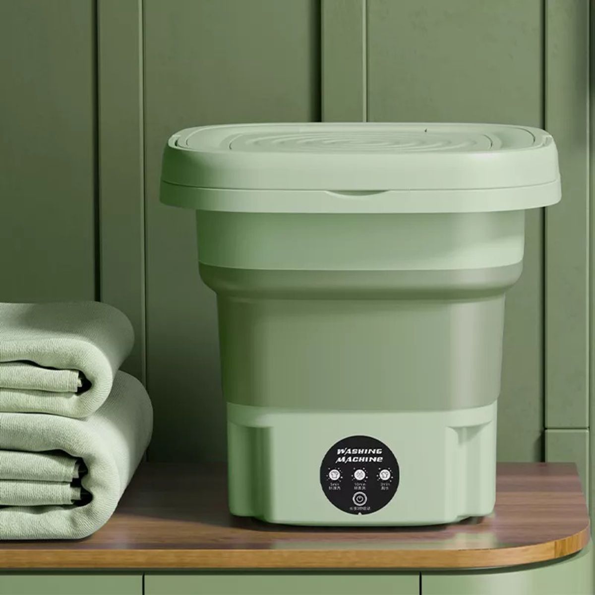 GENERICO - Mini Lavadora De Ropa Portátil Plegable De 8 Litros