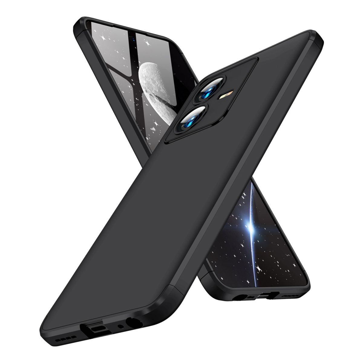 GENERICO - Funda Carcasa Estuche Protector Para Vivo Y22  Y22s Negro