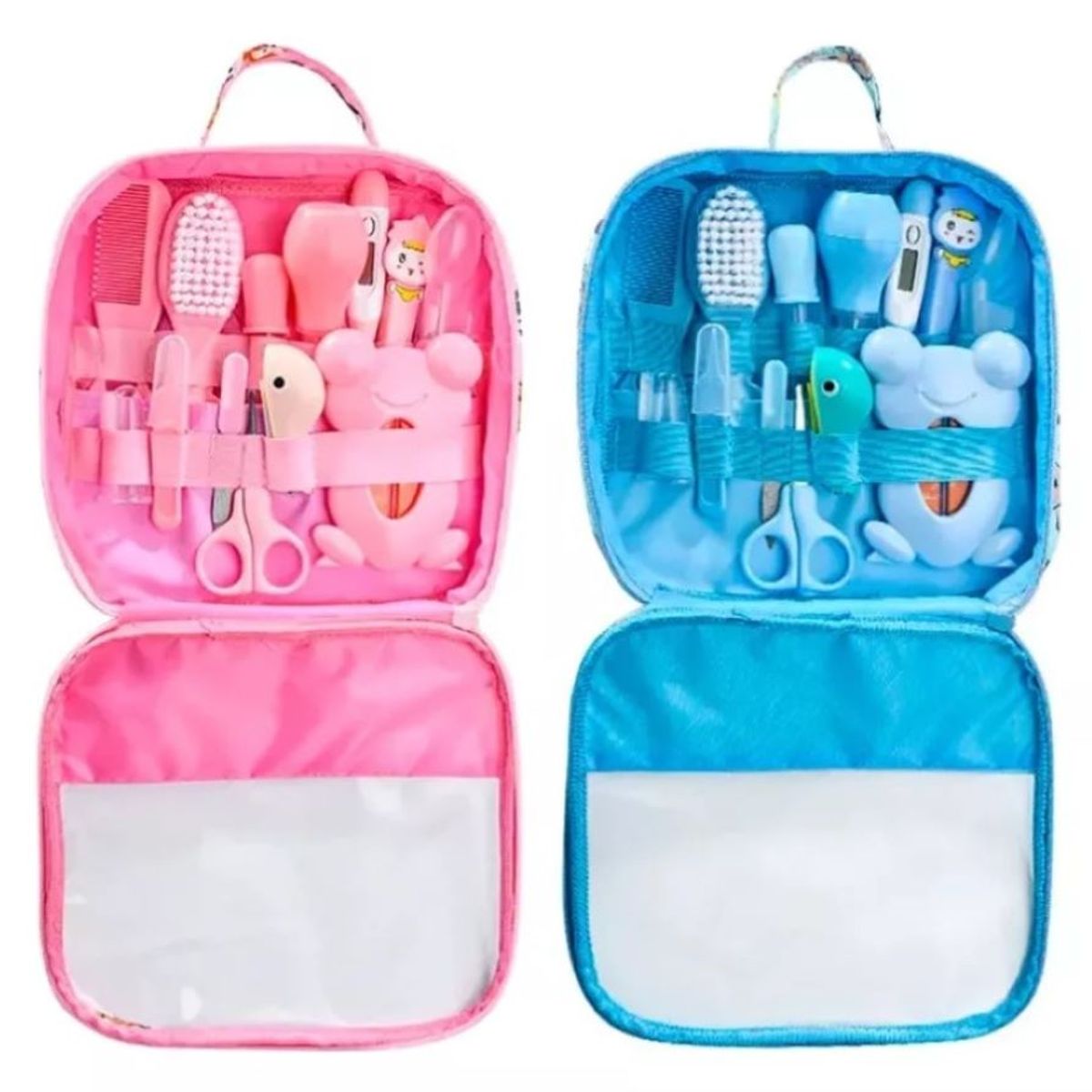 ZHOPI CO - Kit Cuidado Aseo Bebe 20 Piezas Con Estuche Rosa