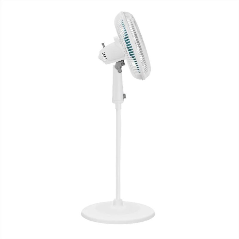SAMURAI - Ventilador Samurai Air Maxx Blanco Con Azul 3 Velocidades 4 Aspas