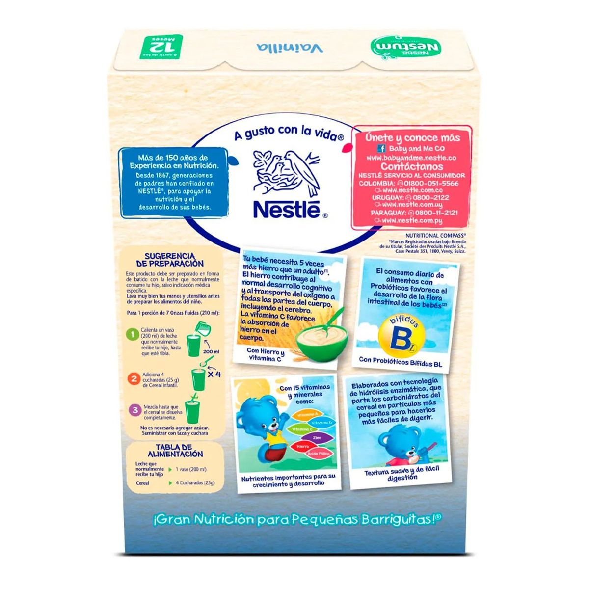 NESTUM - Cereal Infantil Nestum Vainilla 200g