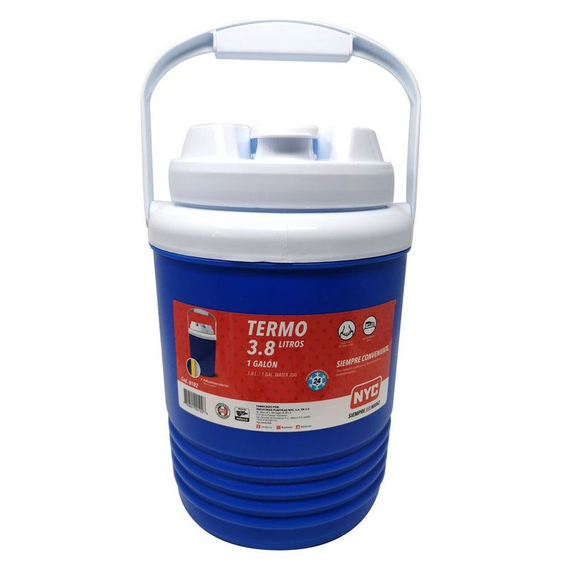 OTRAS MARCAS - Termo nyc 3,8 litros 1 galón, hielero, insulado