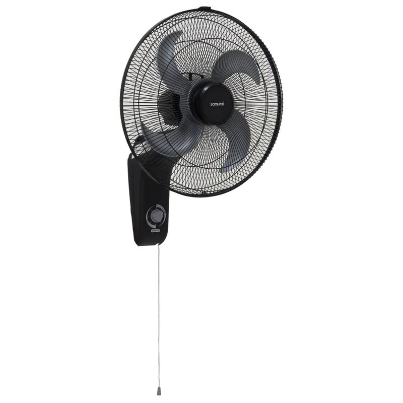 SAMURAI - Ventilador SAMURAI Turbo Metallic Pared Malla metalica Negro