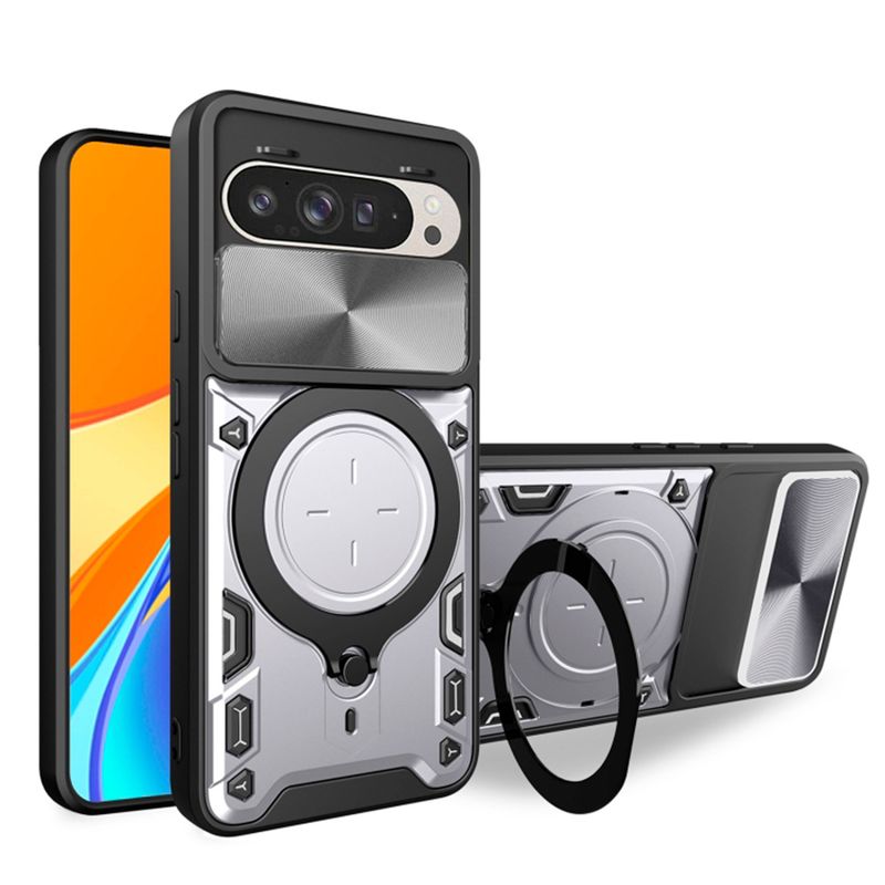 GENERICO - Estuche Armo Anti-golpe Para Google Pixel 9 Pro XL Gris