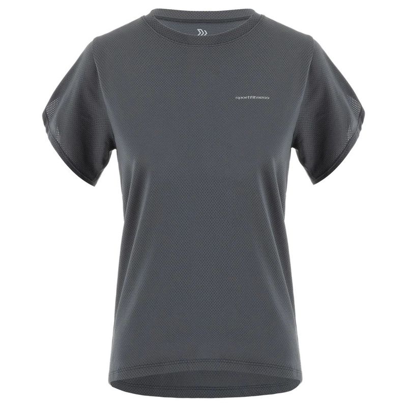 SPORTFITNESS - Camiseta Manga Corta Mujer Ally Sportfitness Gris