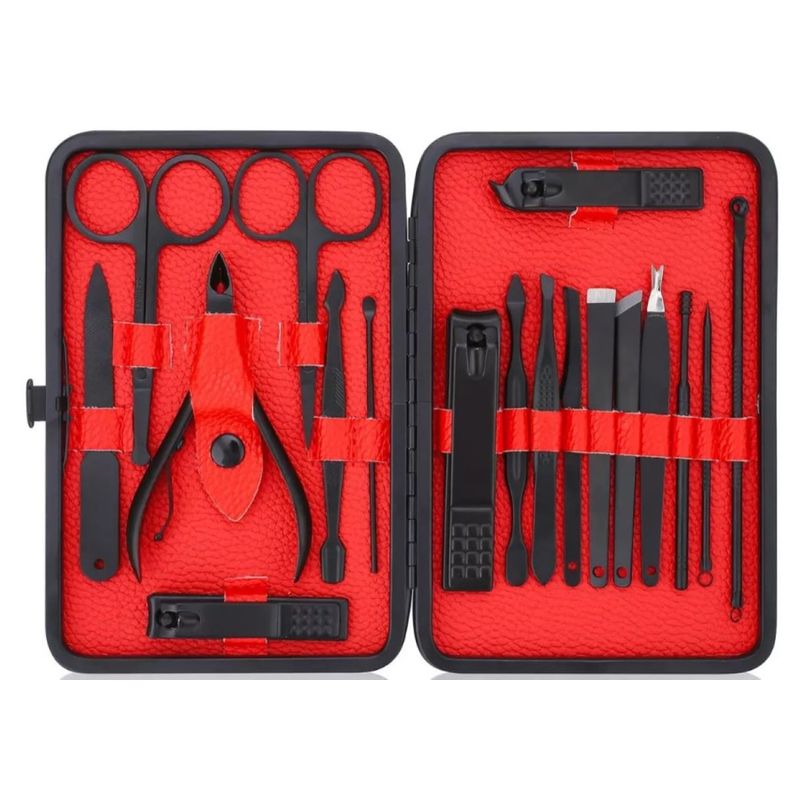 ZHOPI CO - Set Manicura Pedicura Acero Inoxidable 19 Piezas