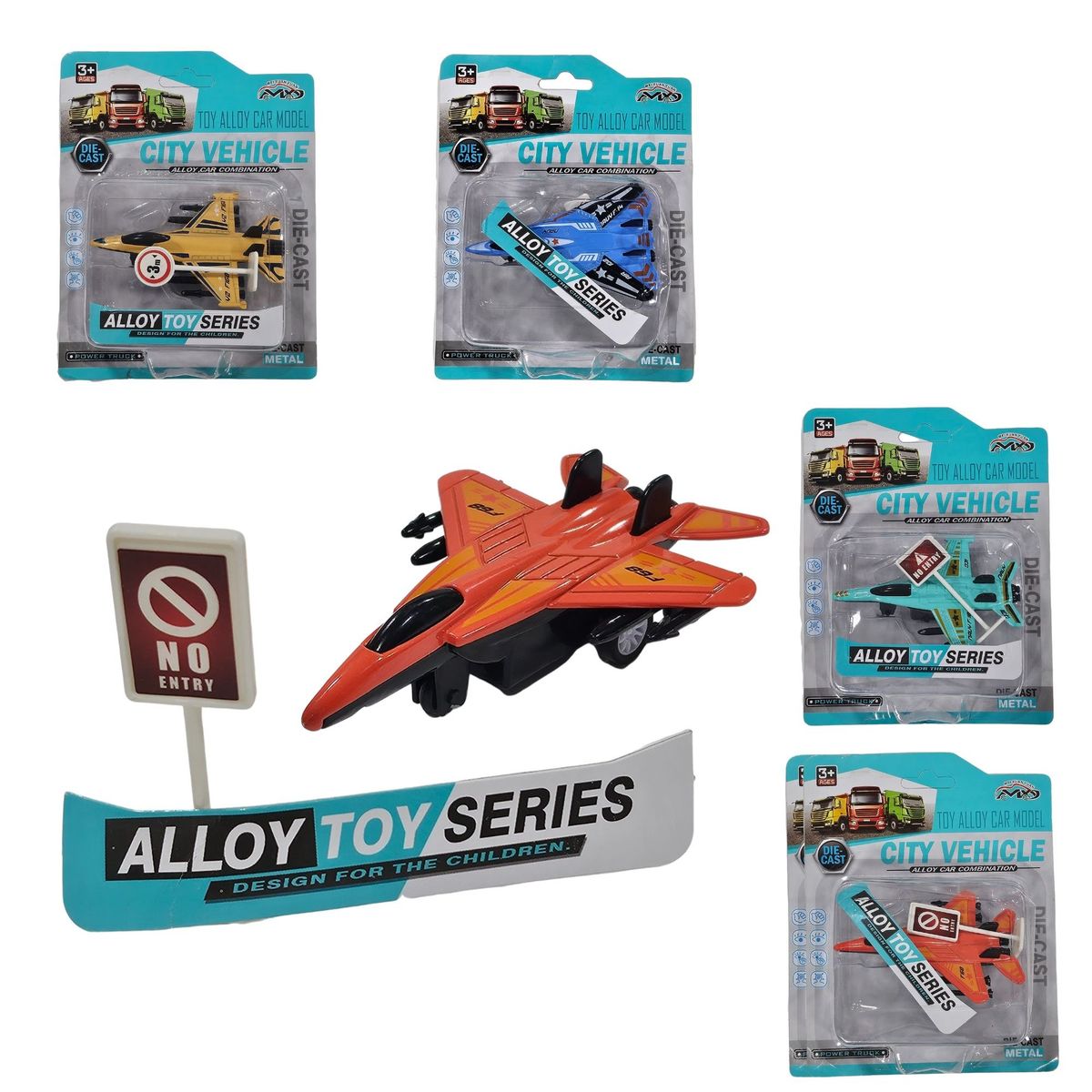 LOOMPA - Juguete Avión Metálico Militar 1pcs Impulso