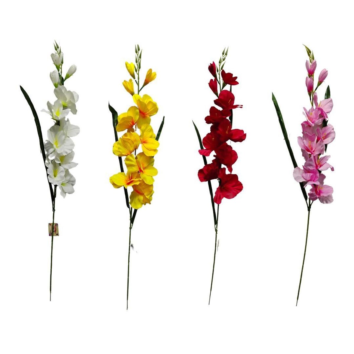 MAZUGI - Gladiolas Flores Artificiales Vara Nardo