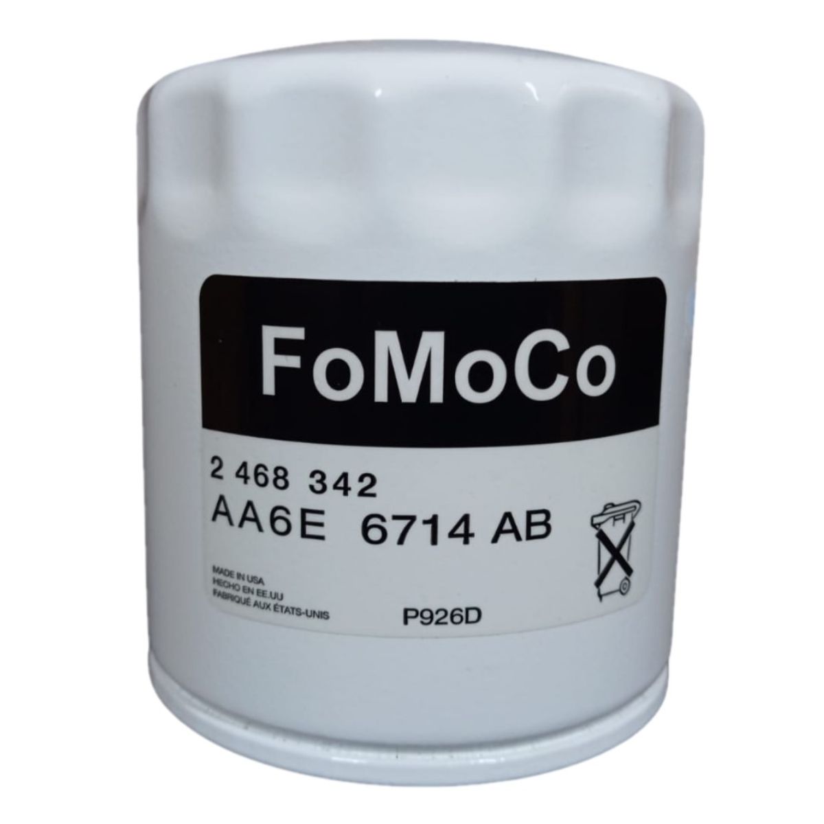 GENERICO - Filtro De Aceite Ford Ecosport - Fiesta - Escap - Motorcraft