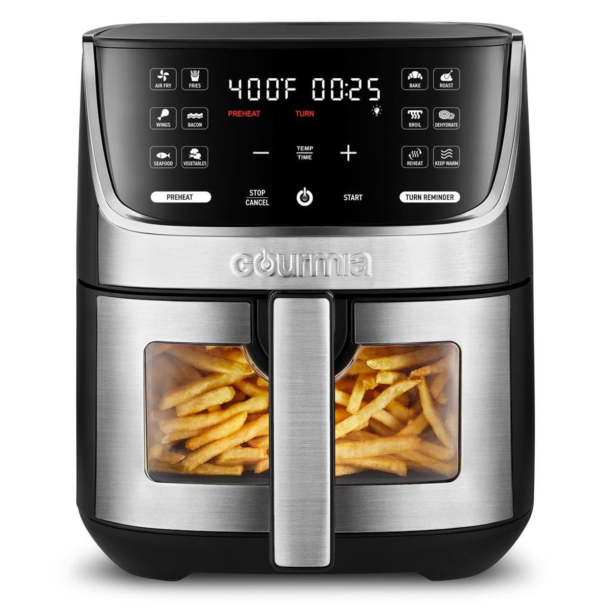 GENERICO - Gourmia Freidora de Aire con Ventana 6.6 L