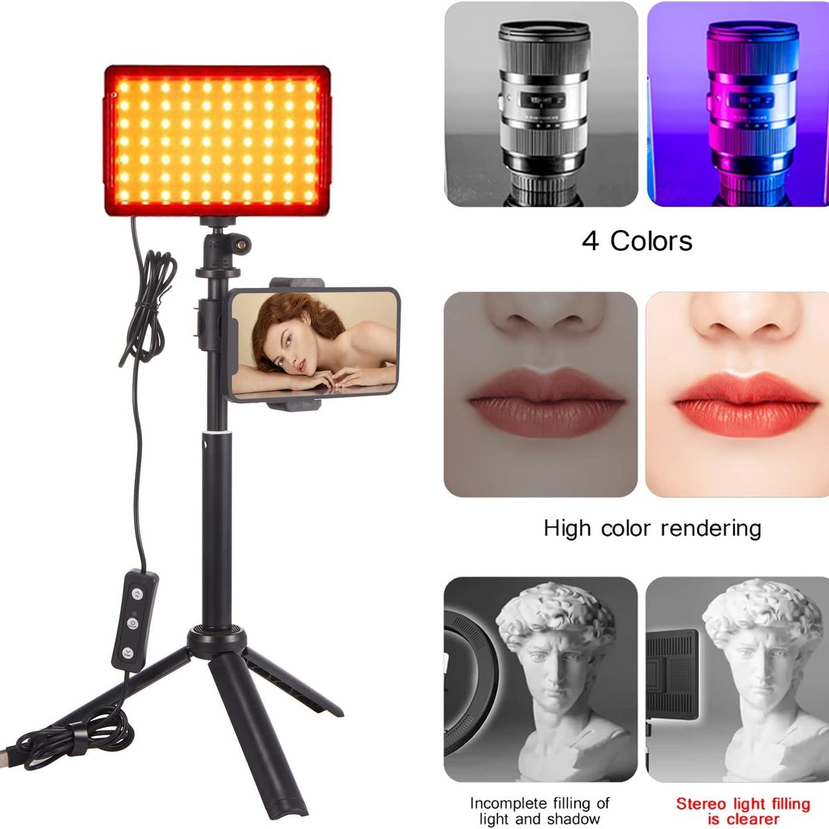 GENERAL - kit luz Luces LED para fotografia fotos video