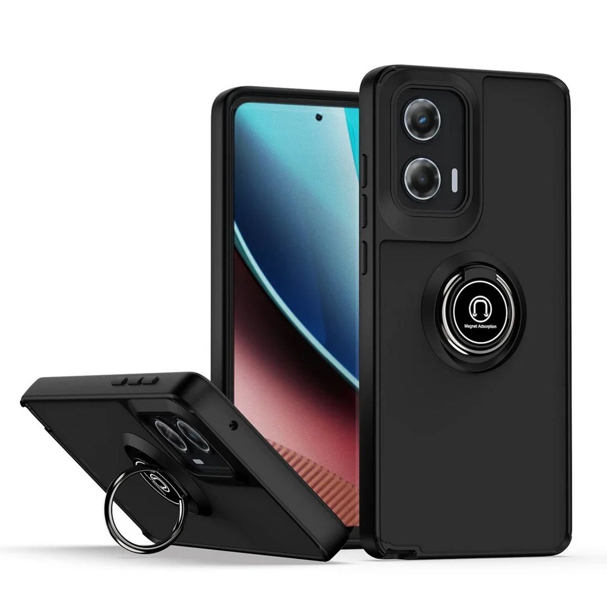 GENERICO - Case Mate Anillo Compatible Motorola Edge 50 Fusion Y G85 Fusion Negro