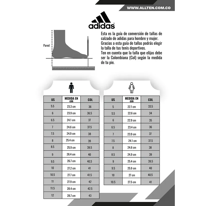 Adidas Talla De Tenis Eur Adidas Tenis Tabla De Tallas Adidas