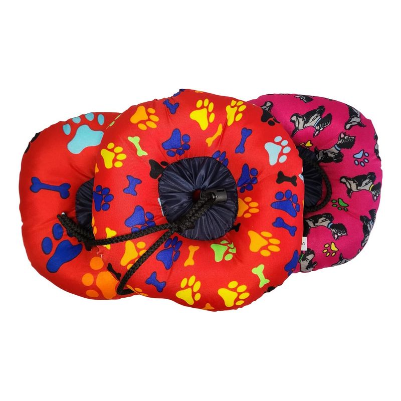 GENERICO - Collar Isabelino Perro Gato Cojin Dona Acolchonado Estampado