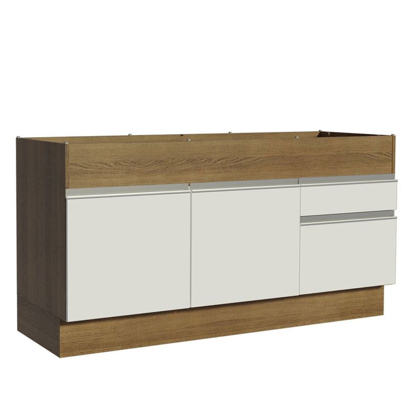 MADESA - Mueble de Cocina Bajo Glamy 1.50 Metros 2 Puertas 2 Cajones