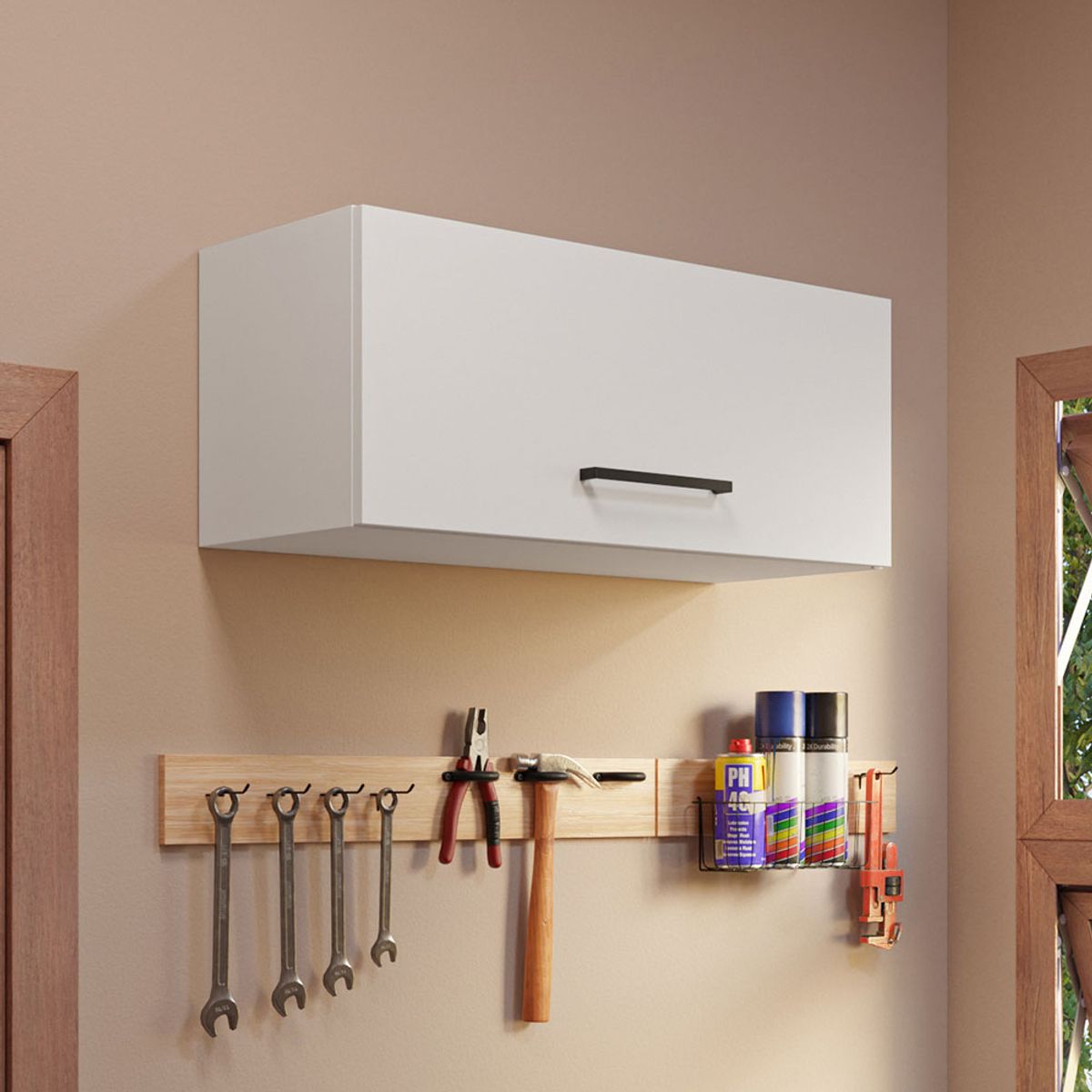 MADESA - Gabinete Superior de Almacenamiento para Garaje Multiuso 80 cm