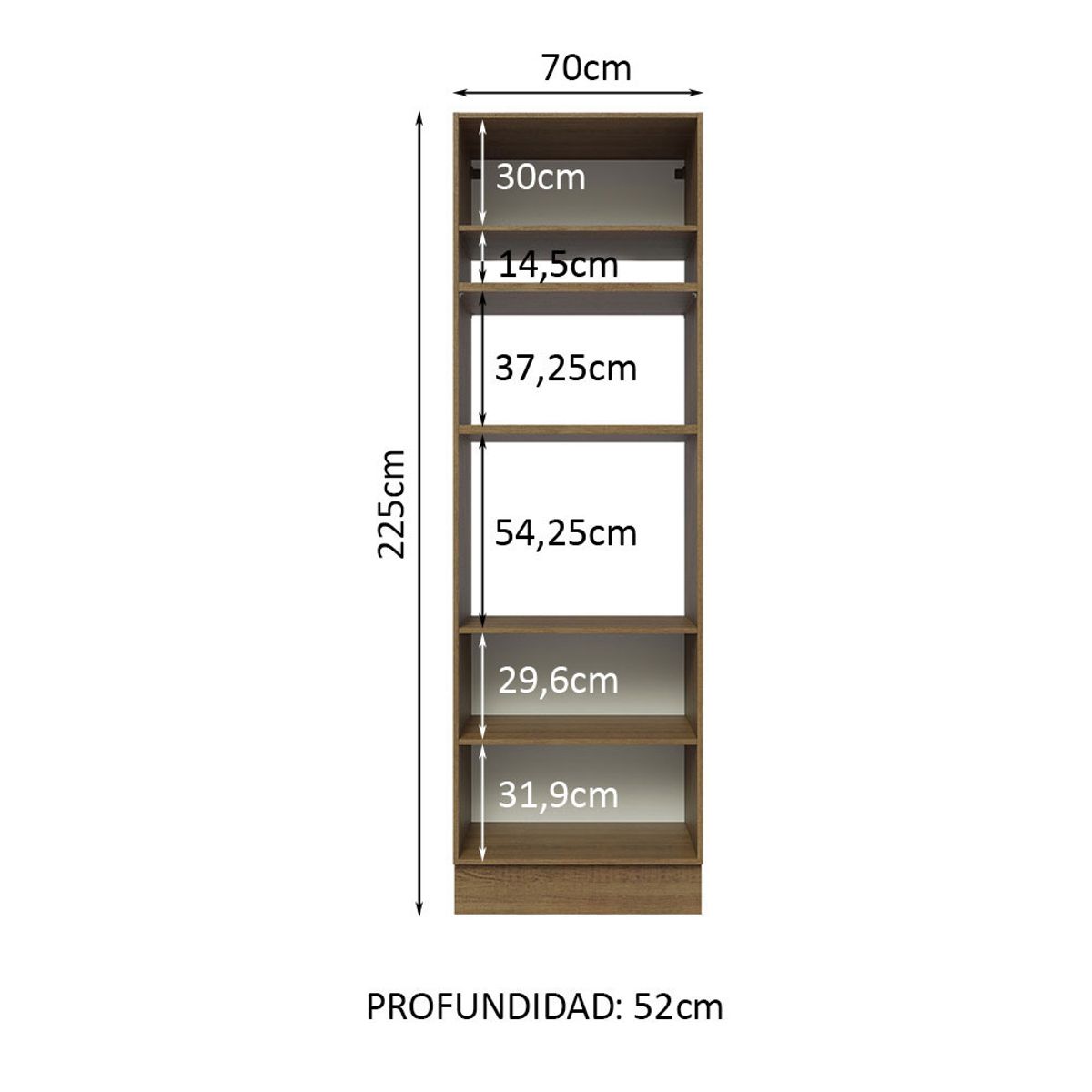 MADESA - Mueble de Cocina para Hornos Glamy 70 cm