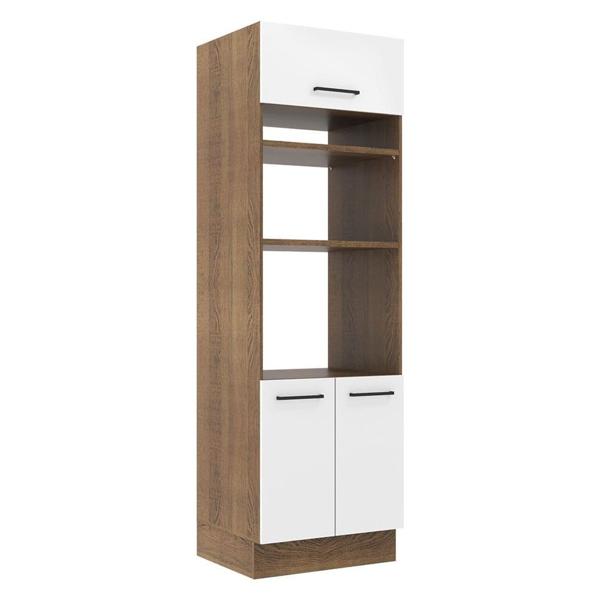 MADESA - Mueble de Cocina para Hornos Agata 70 cm Marrón/Blanco