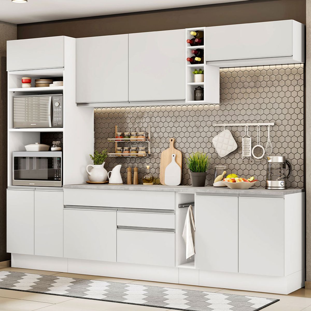 MADESA - Cocina Integral Vicenza 2.90 m con Encimera 12