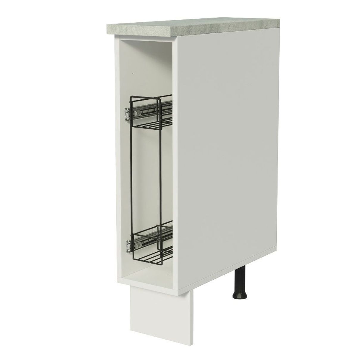 MADESA - Mueble de Cocina Bajo Portacondimentos Glamy, Agata y Stella 20 cm