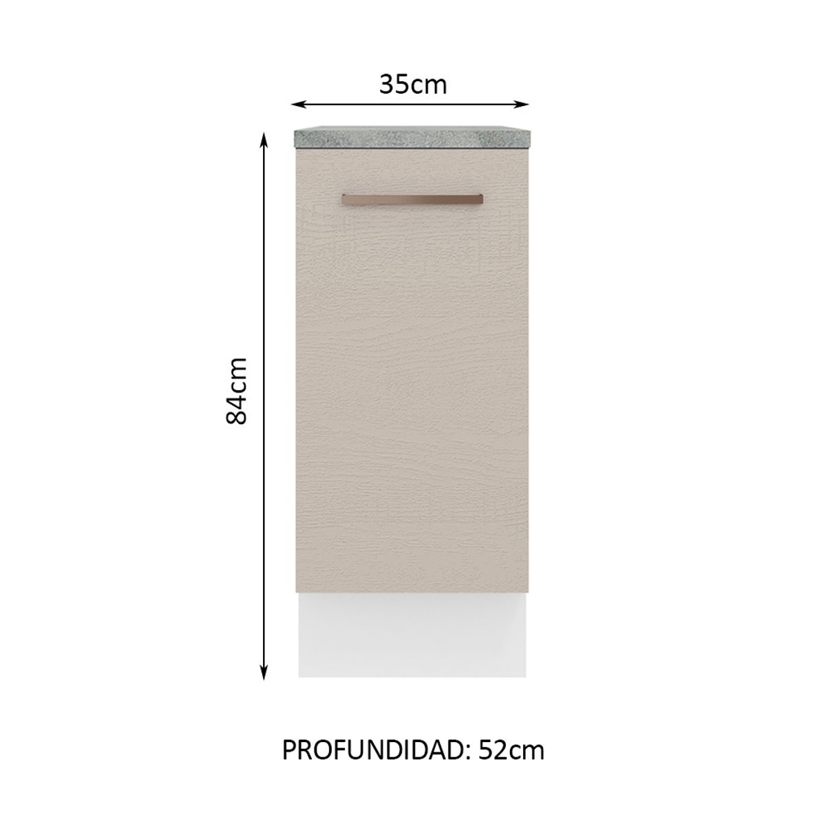 MADESA - Mueble de Cocina Bajo Agata 35 cm 1 Puerta
