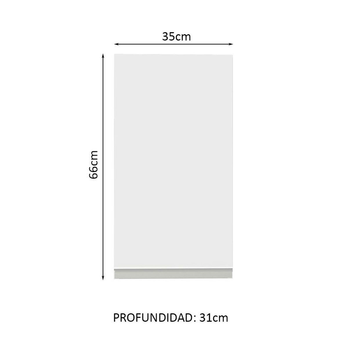 MADESA - Mueble de Cocina Superior Glamy 35 cm 1 Puerta