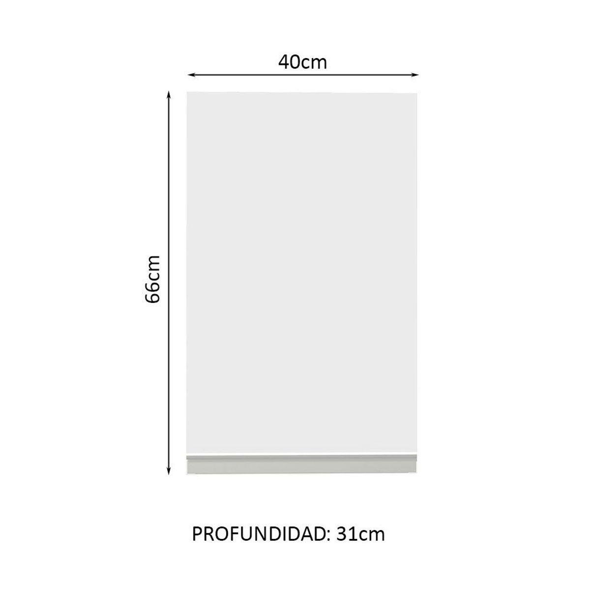 MADESA - Mueble de Cocina Superior Glamy 40 cm 1 Puerta