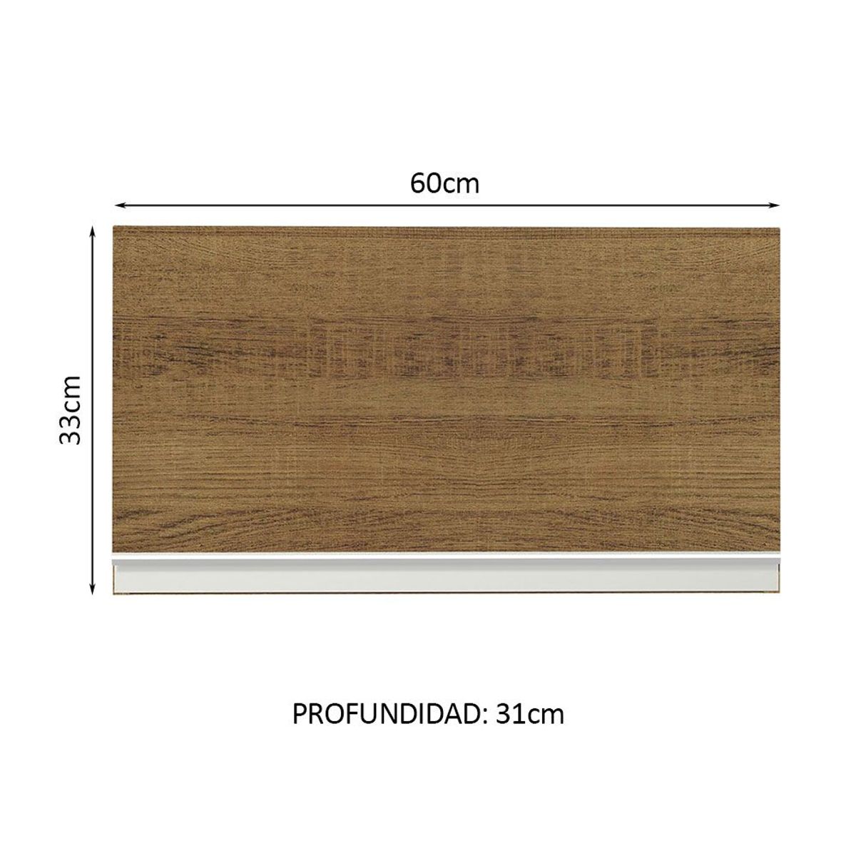 MADESA - Mueble de Cocina Superior Glamy 60 cm 1 Puerta Abatible
