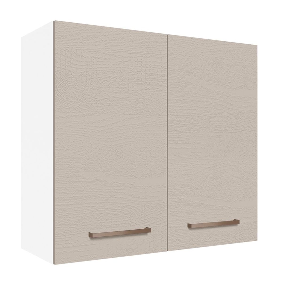 MADESA - Mueble de Cocina Superior Agata 70 cm 2 Puertas Blanco/Crema