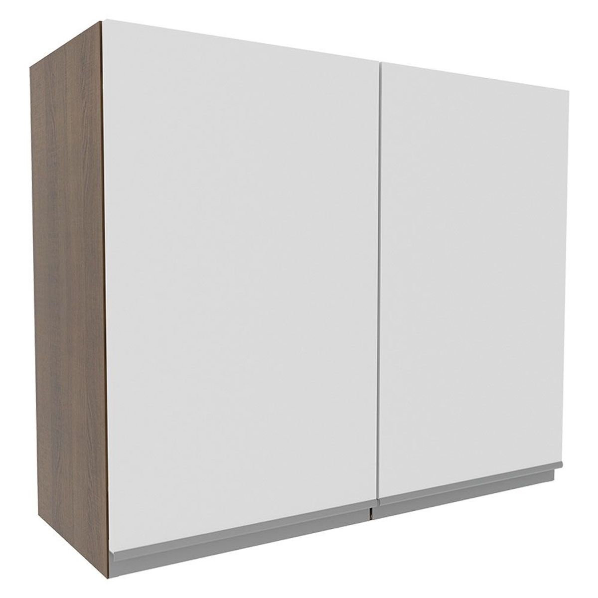 MADESA - Mueble de Cocina Superior Glamy 80 cm 2 Puertas Marrón/Blanco