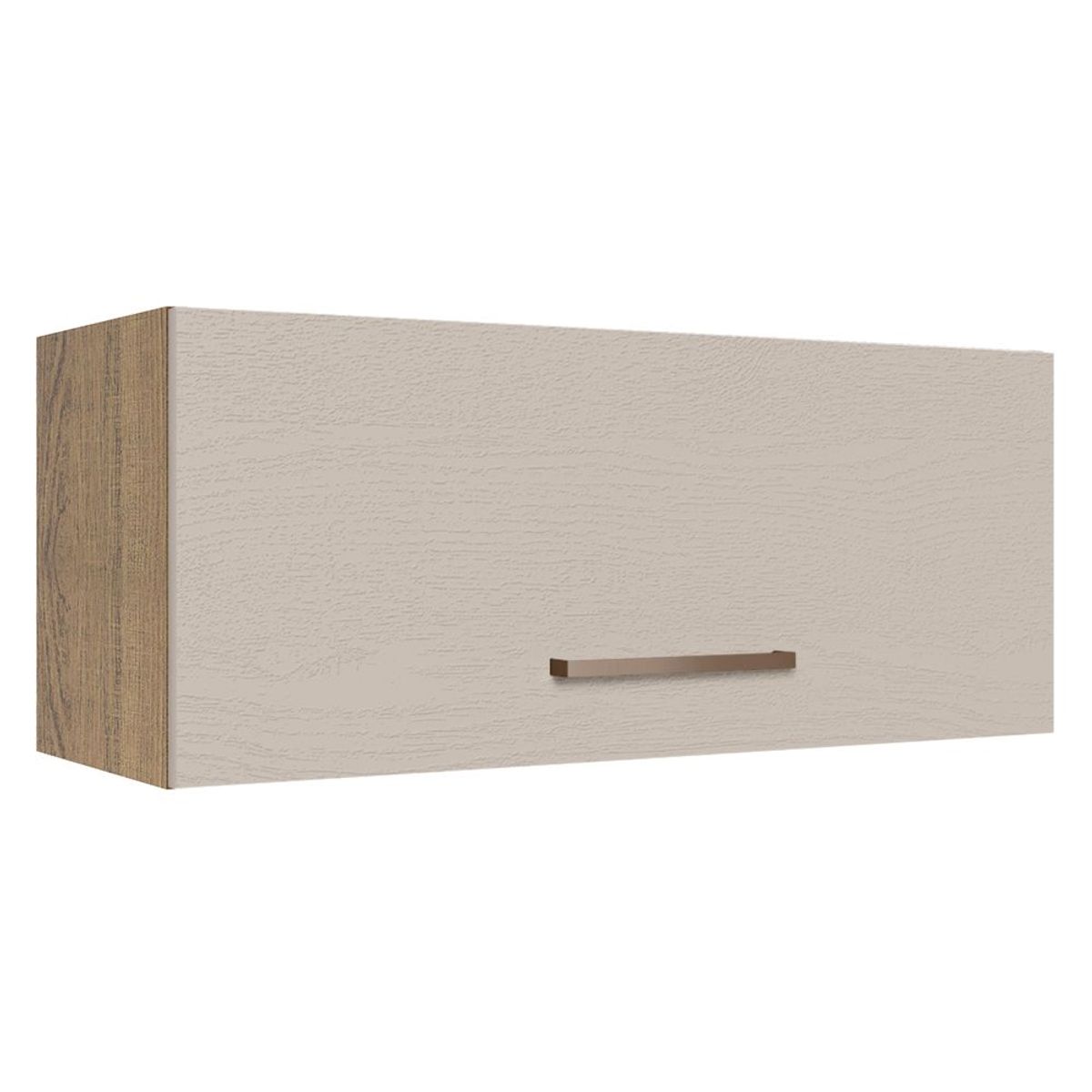 MADESA - Mueble de Cocina Superior Agata 80 cm 1 Puerta Abatible Marrón/Crema