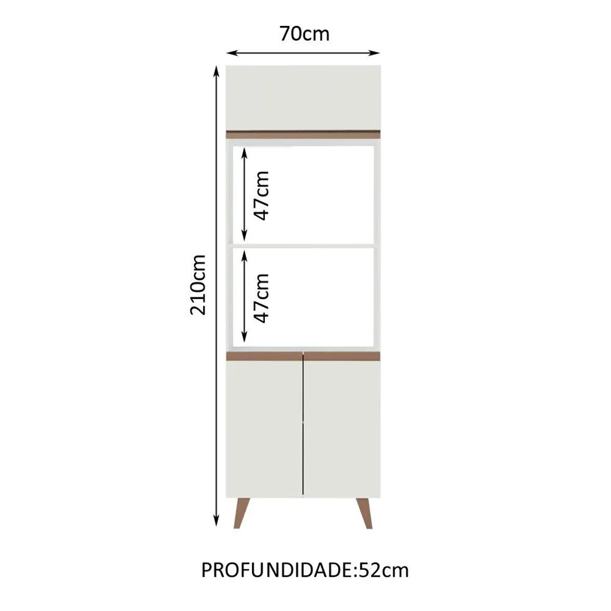 MADESA - Mueble de Cocina para Hornos Reims 70 cm
