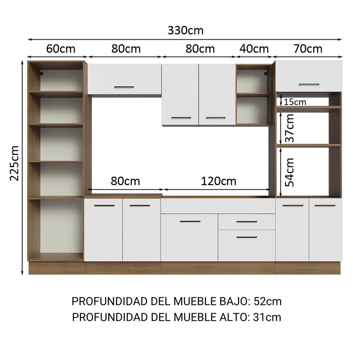 MADESA - Cocina Integral Agata 3.30 Metros 02